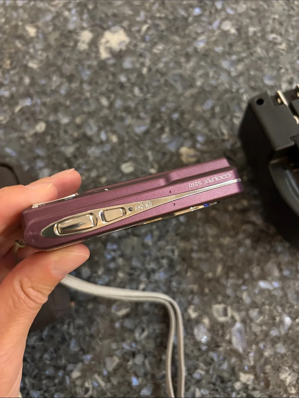 Nikon COOLPIX Compact Digital Camera - Burgundy with Wrist Strap and Memory Card